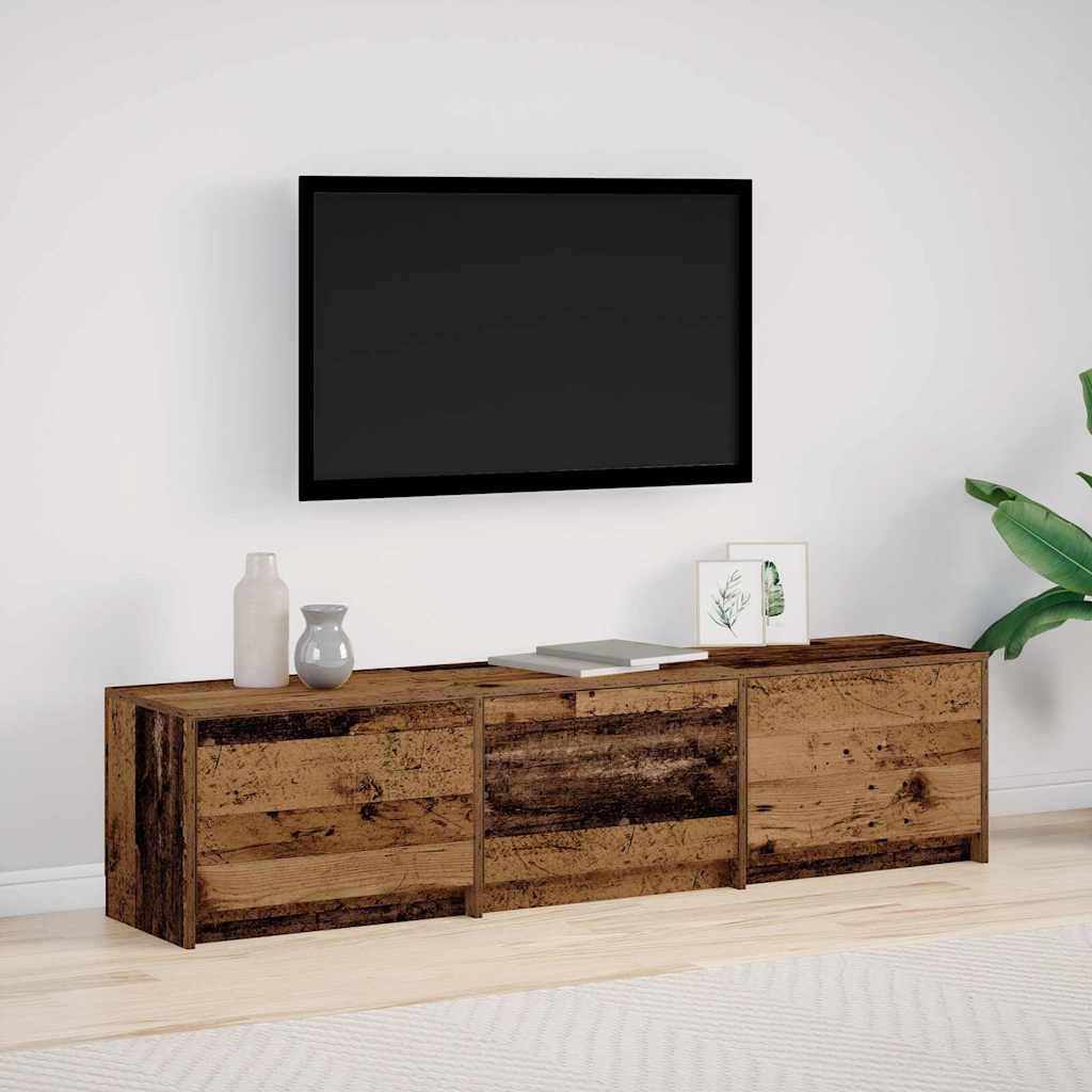 Mueble De Tv Con Led Con Led 165 X 34 X 40 Cm