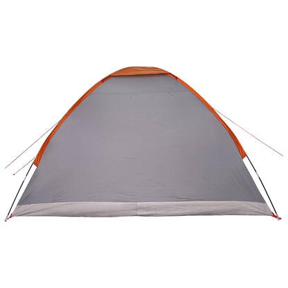Tienda De Camping Con Techo Gris Y Naranja 275 X 215 X 125 Cm