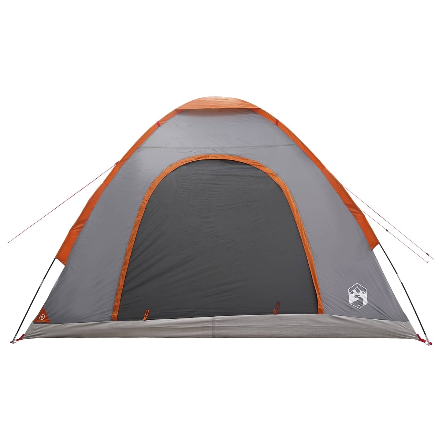Tienda De Camping Con Techo Gris Y Naranja 275 X 215 X 125 Cm