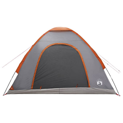 Tienda De Camping Con Techo Gris Y Naranja 275 X 215 X 125 Cm