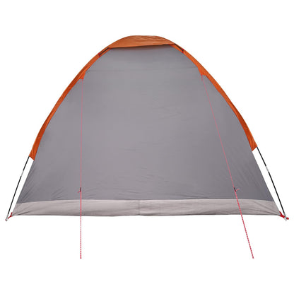 Tienda De Camping Con Techo Gris Y Naranja 275 X 215 X 125 Cm