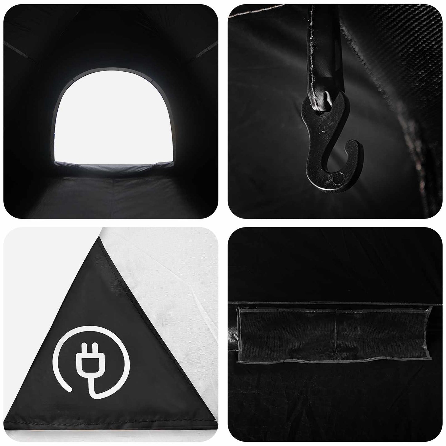 Tienda De Camping Con Techo Blackout 275 X 215 X 125 Cm