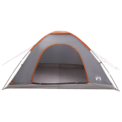 Tienda De Camping Con Techo Gris Y Naranja 335 X 275 X 180 Cm