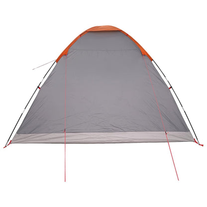 Tienda De Camping Con Techo Gris Y Naranja 335 X 275 X 180 Cm