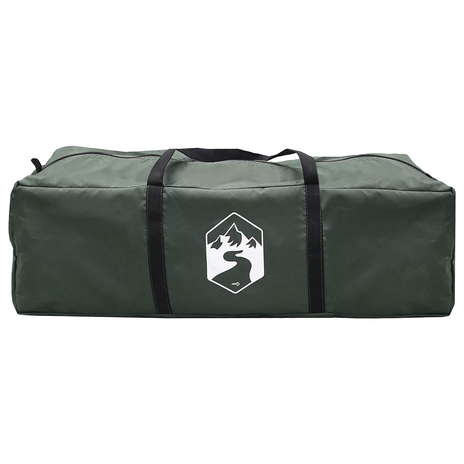 Tienda De Camping Con Techo Verde Militar 335 X 275 X 180 Cm