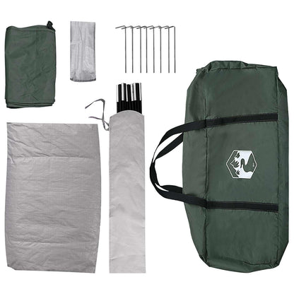 Tienda De Camping Con Techo Verde Militar 335 X 275 X 180 Cm