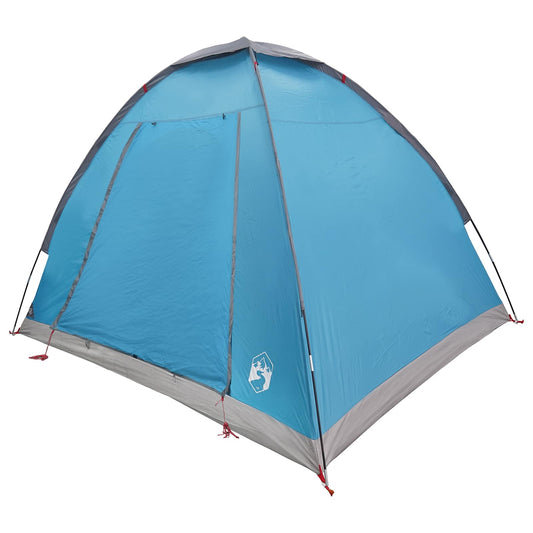 Tienda De Camping Con Techo Azul 2 Personas Poliéster Y Acero