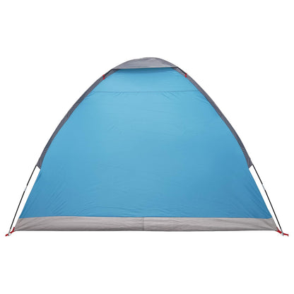 Tienda De Camping Con Techo Azul 2 Personas Poliéster Y Acero