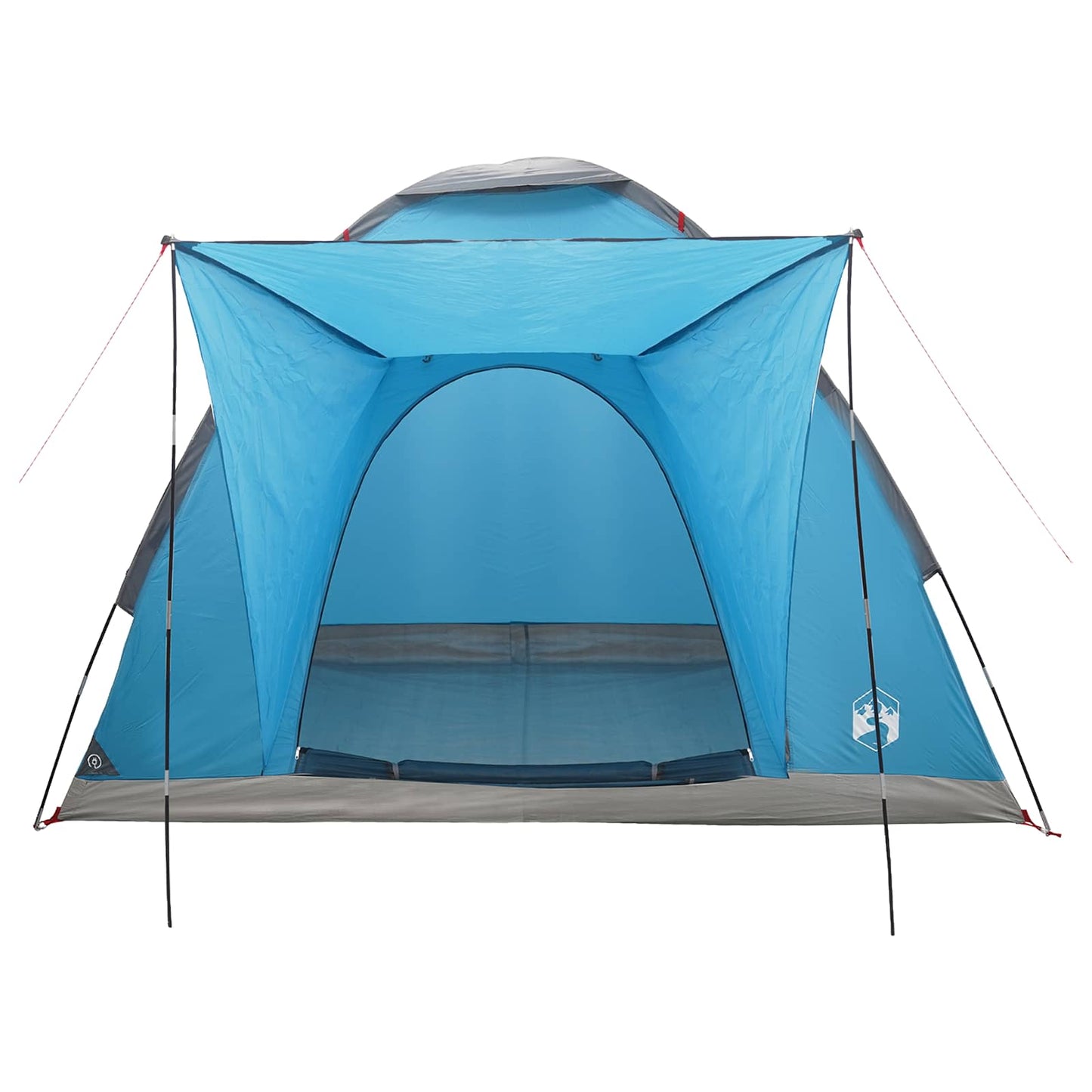 Tienda De Camping Con Techo Azul 2 Personas Poliéster Y Acero