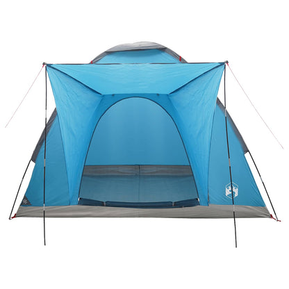 Tienda De Camping Con Techo Azul 2 Personas Poliéster Y Acero