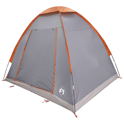 Tienda De Camping Gris Y Naranja 2 Personas Poliéster Y Acero