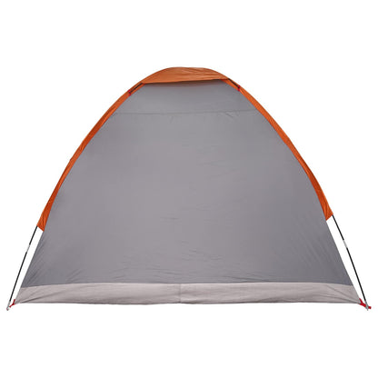 Tienda De Camping Gris Y Naranja 2 Personas Poliéster Y Acero