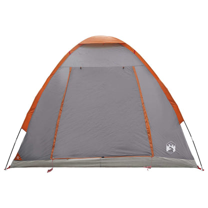 Tienda De Camping Gris Y Naranja 2 Personas Poliéster Y Acero