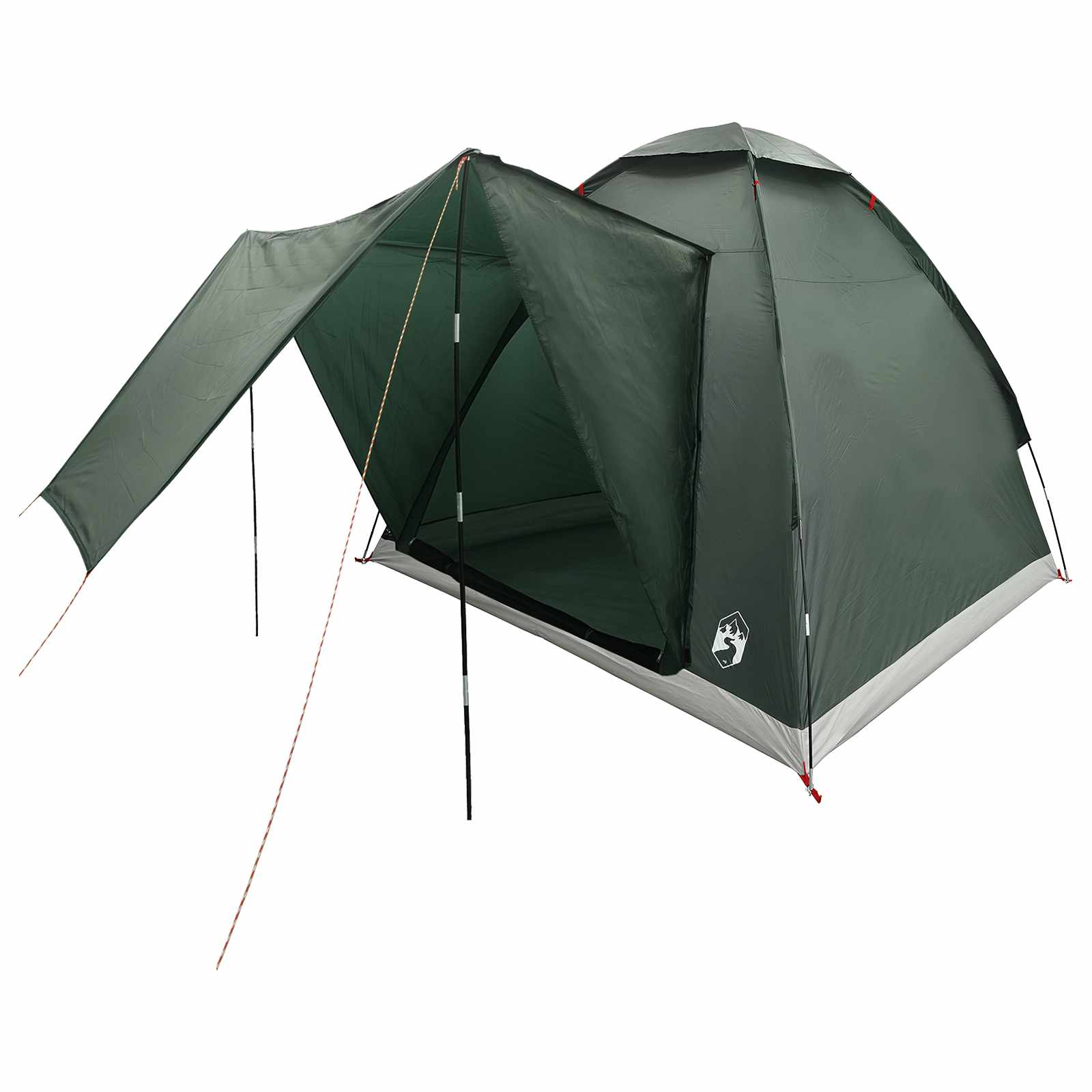 Tienda De Camping Con Techo Verde Militar 190 X 140 X 105 Cm