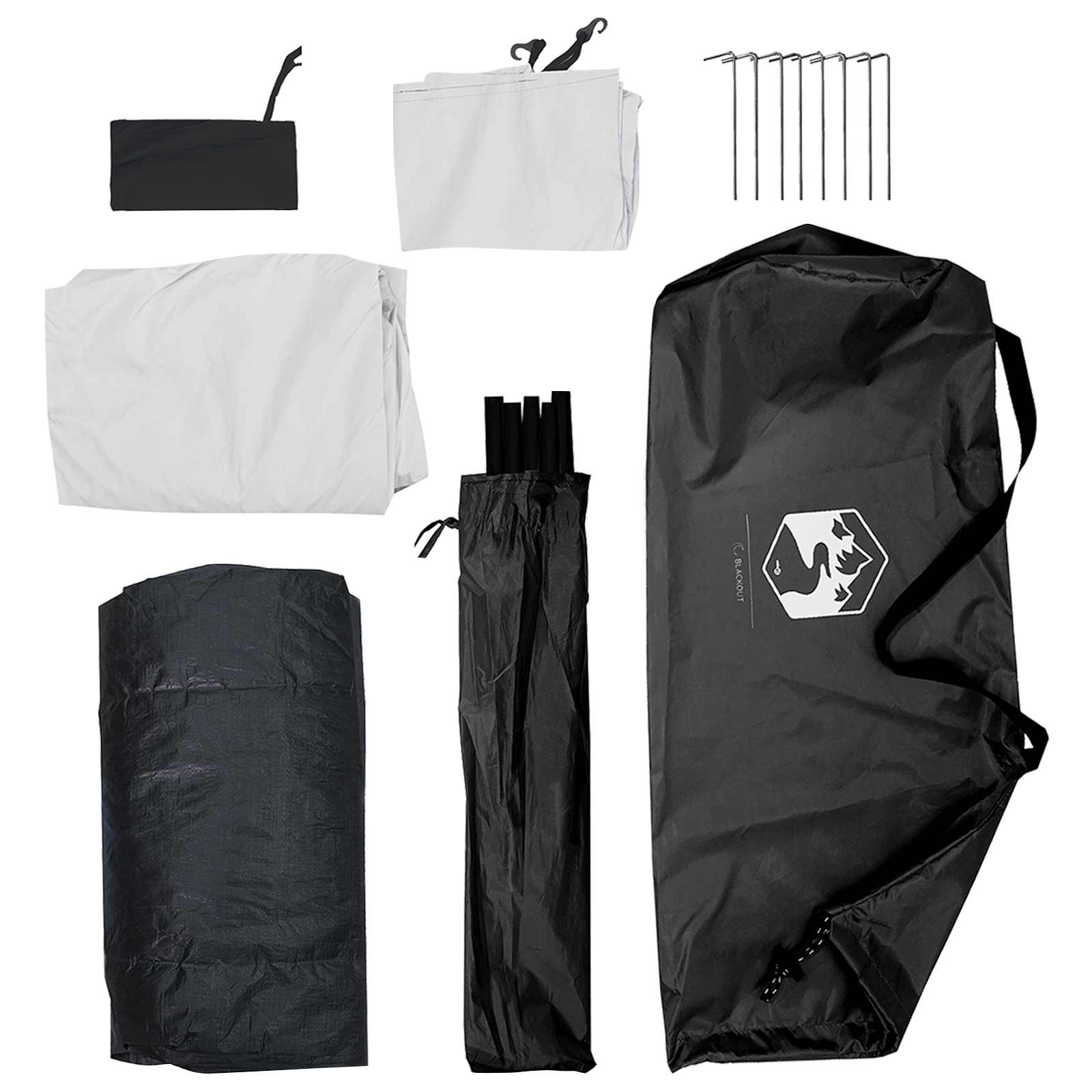 Tienda De Camping Blackout 190 X 140 X 105 Cm Poliéster Y Acero