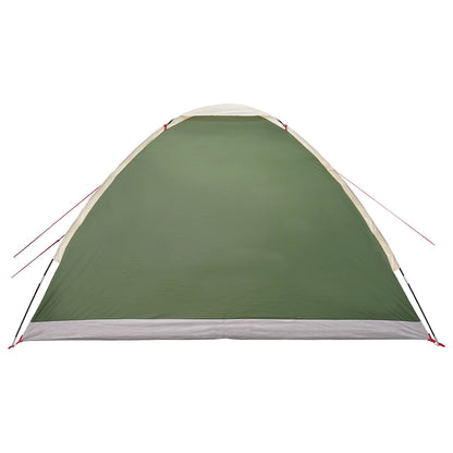 Tienda De Camping Con Techo Verde 4 Personas Poliéster Y Acero