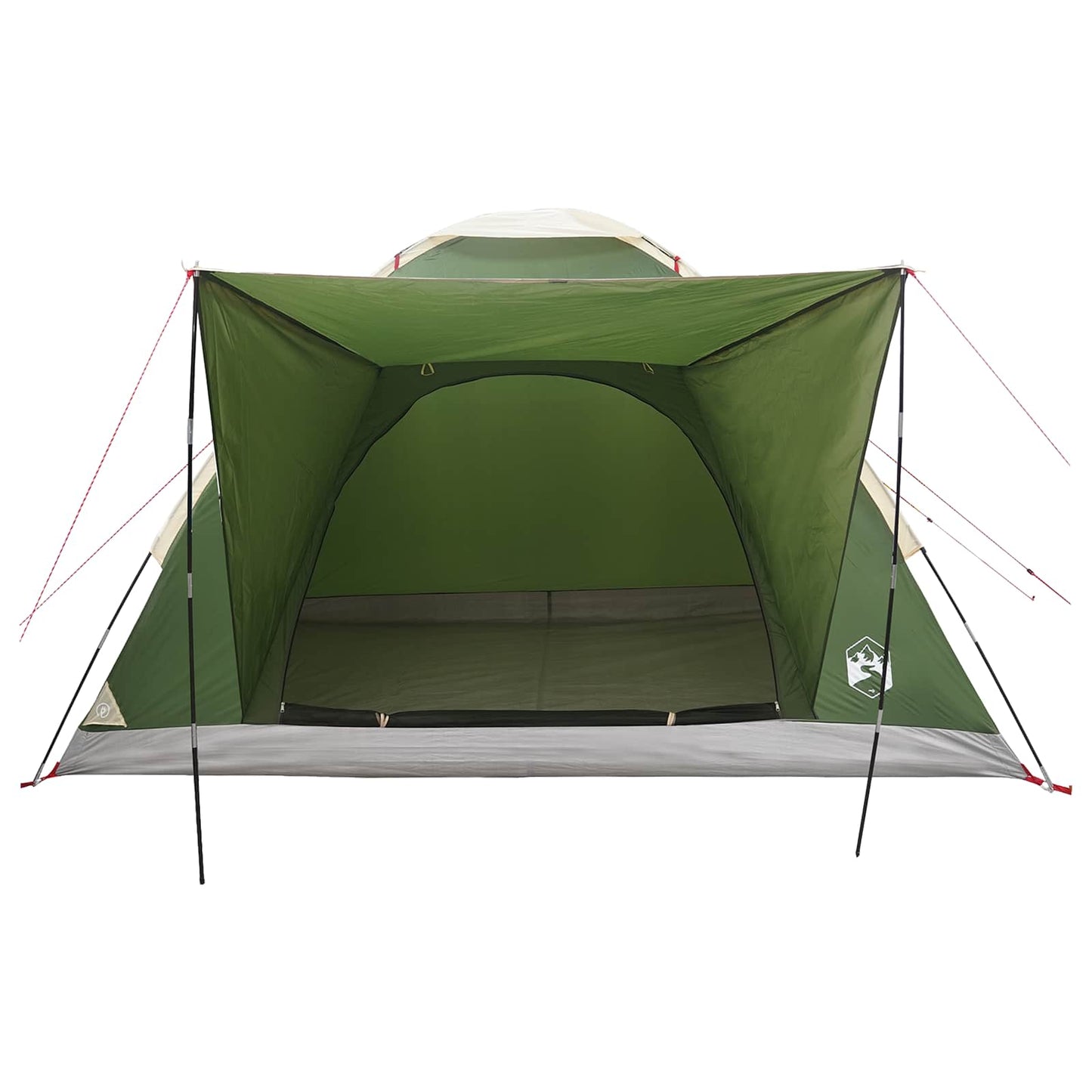 Tienda De Camping Con Techo Verde 4 Personas Poliéster Y Acero