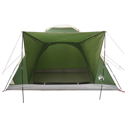 Tienda De Camping Con Techo Verde 4 Personas Poliéster Y Acero