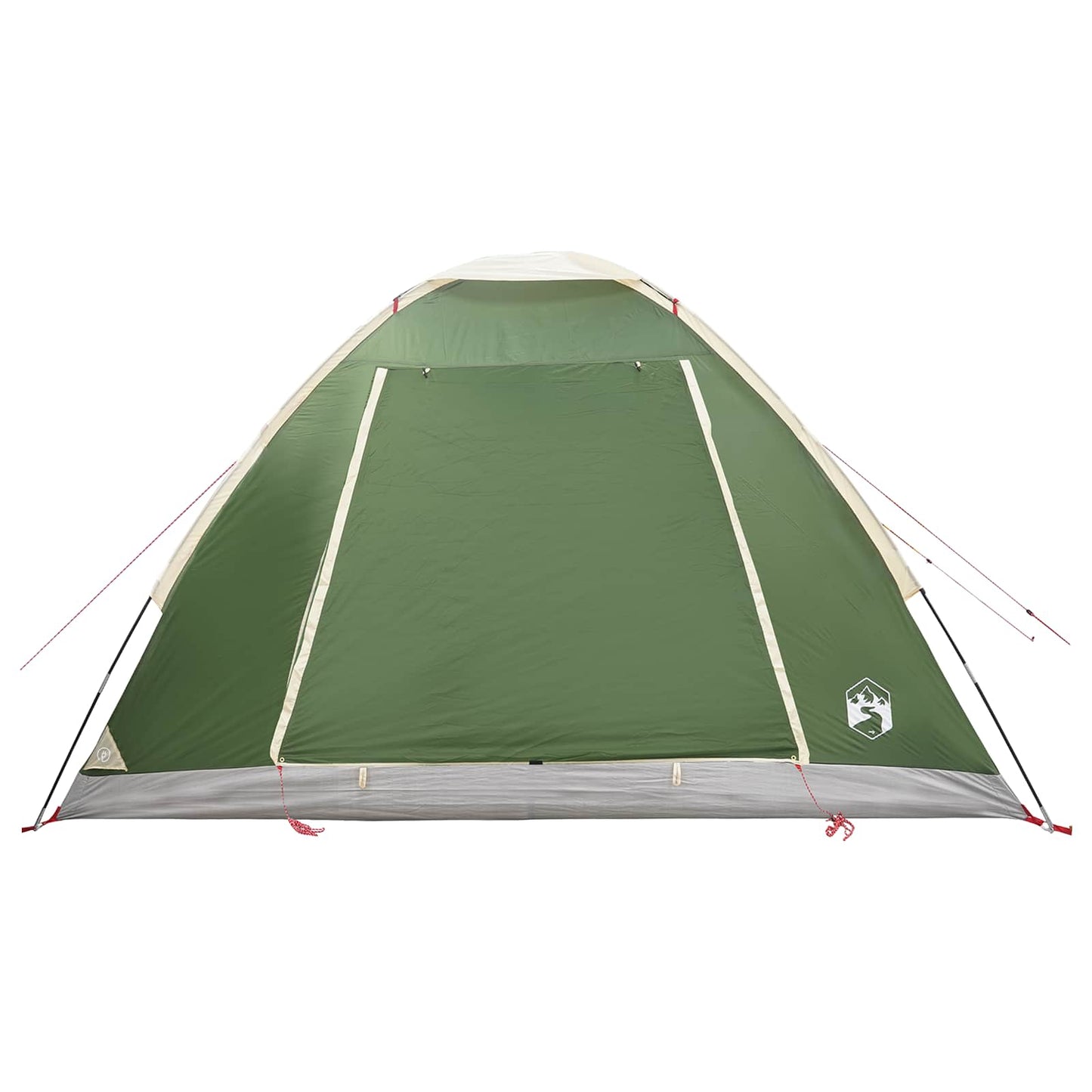 Tienda De Camping Con Techo Verde 4 Personas Poliéster Y Acero