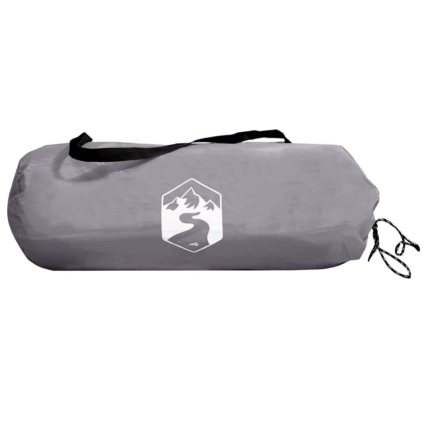 Tienda De Camping Gris Y Naranja 4 Personas Poliéster Y Acero