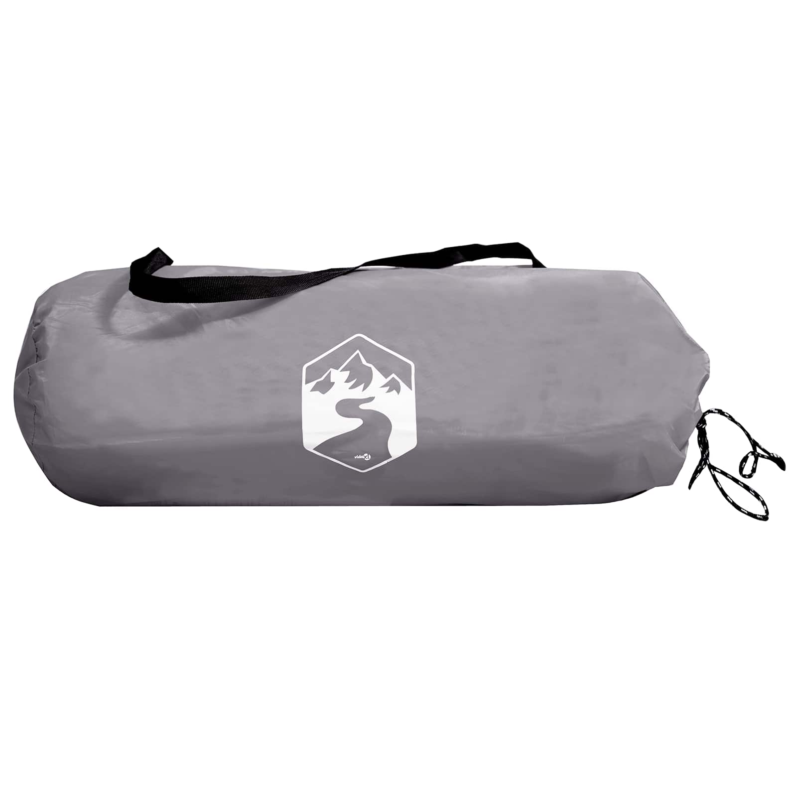 Tienda De Camping Gris Y Naranja 4 Personas Poliéster Y Acero