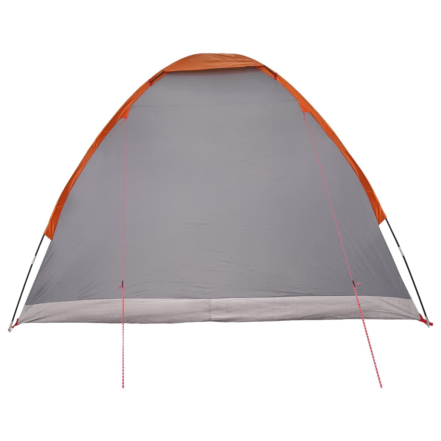 Tienda De Camping Gris Y Naranja 4 Personas Poliéster Y Acero