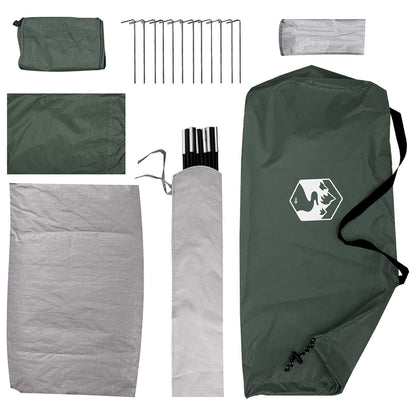 Tienda De Camping Con Techo Verde Militar 275 X 215 X 125 Cm