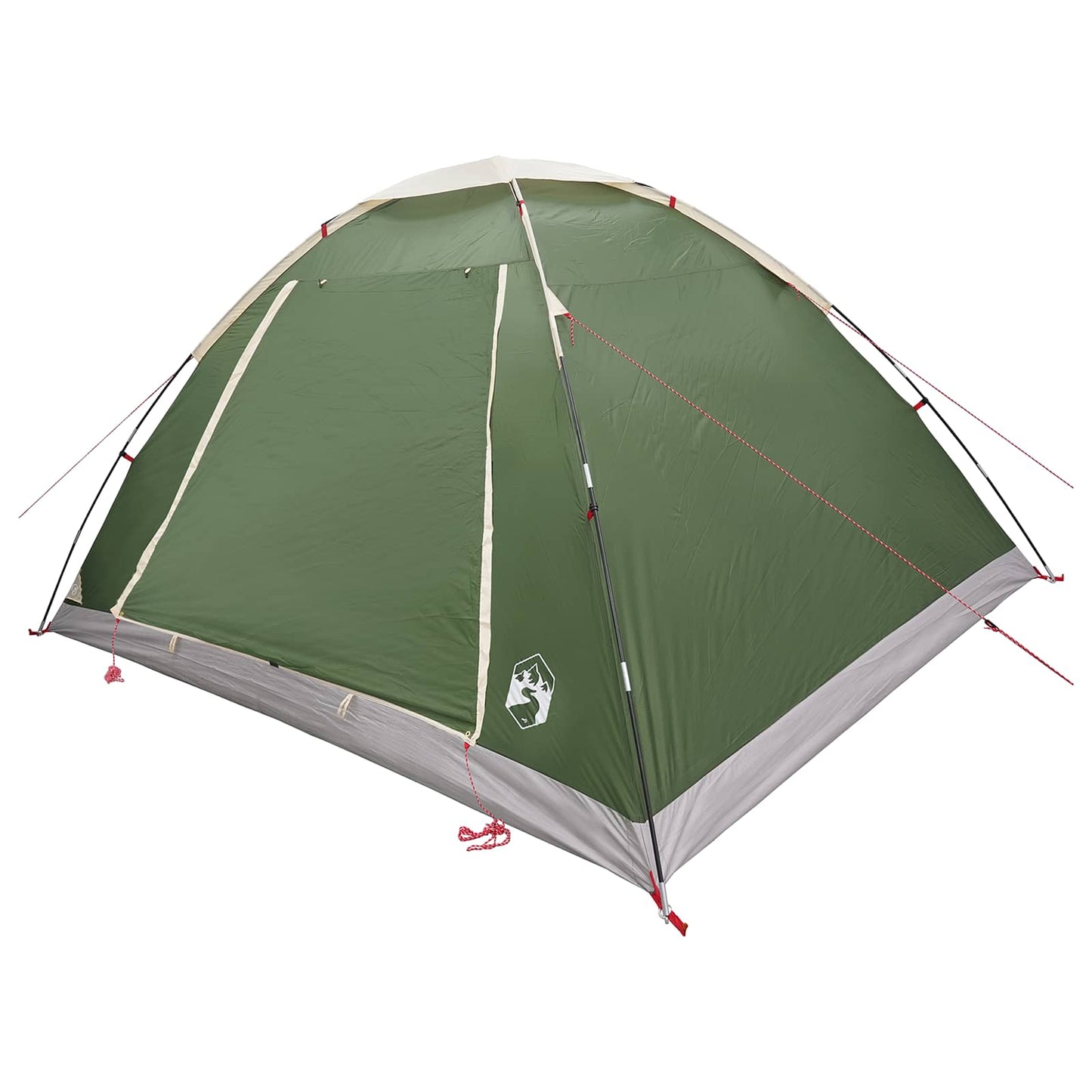 Tienda De Camping Con Techo Verde 6 Personas Poliéster Y Acero