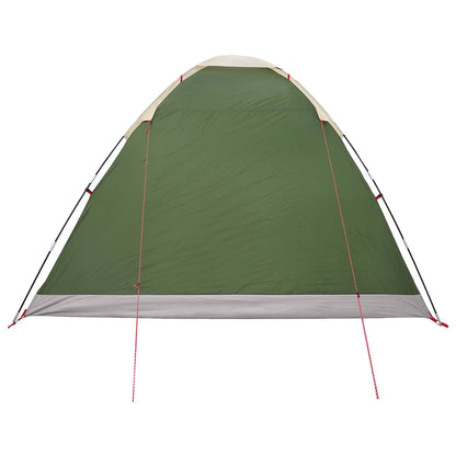 Tienda De Camping Con Techo Verde 6 Personas Poliéster Y Acero