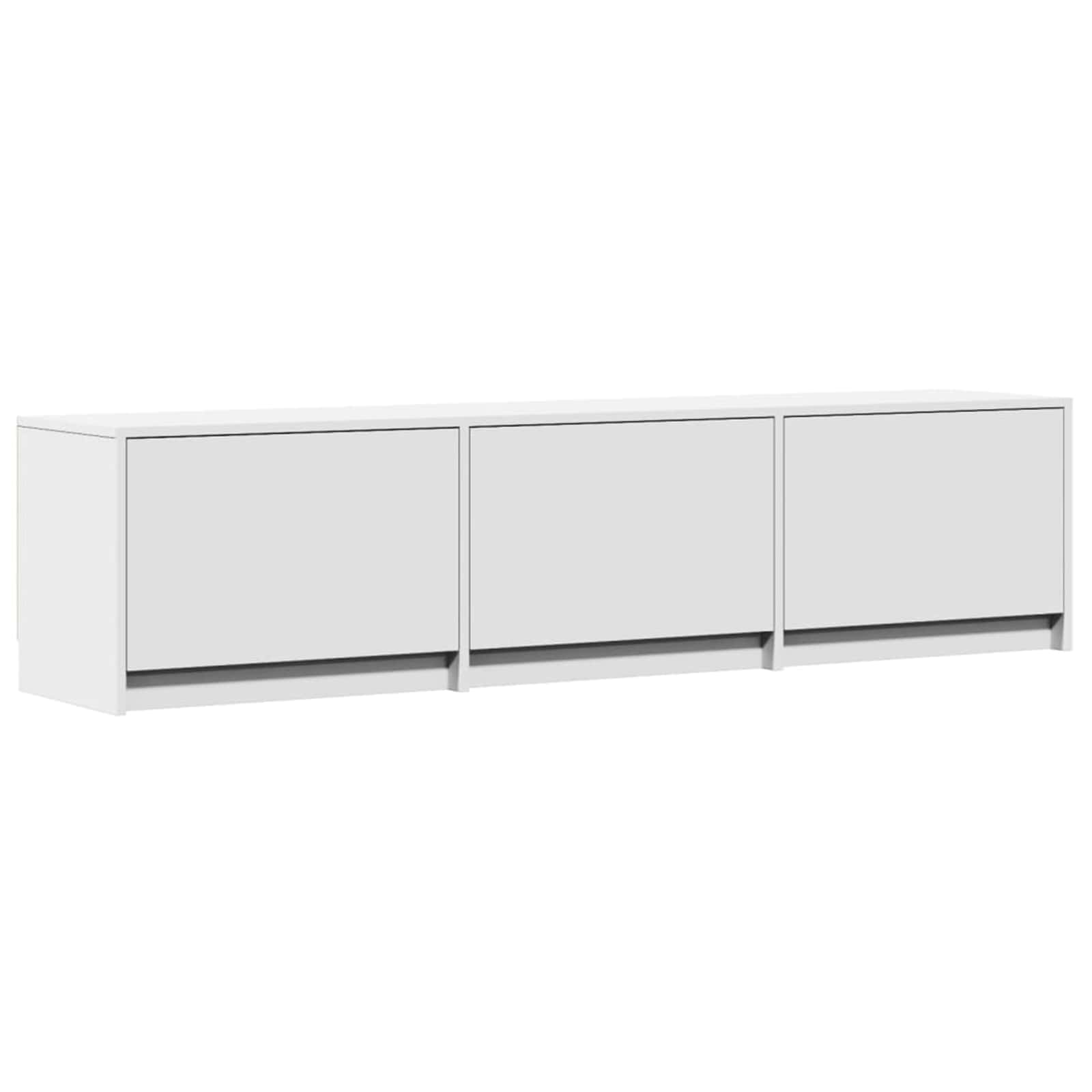 Mueble De Tv Con Led 165 X 34 X 40 Cm Madera De Ingeniería