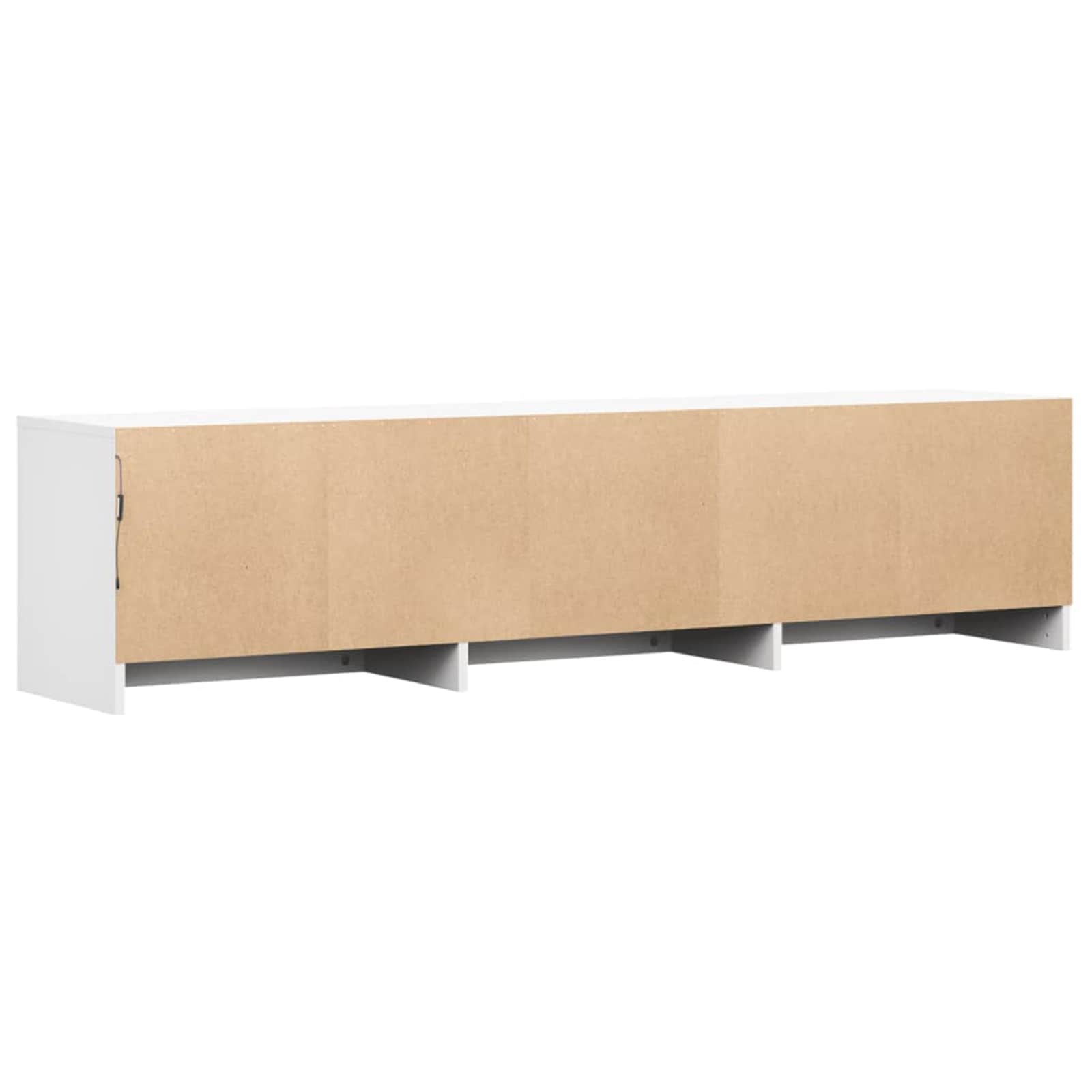 Mueble De Tv Con Led 165 X 34 X 40 Cm Madera De Ingeniería