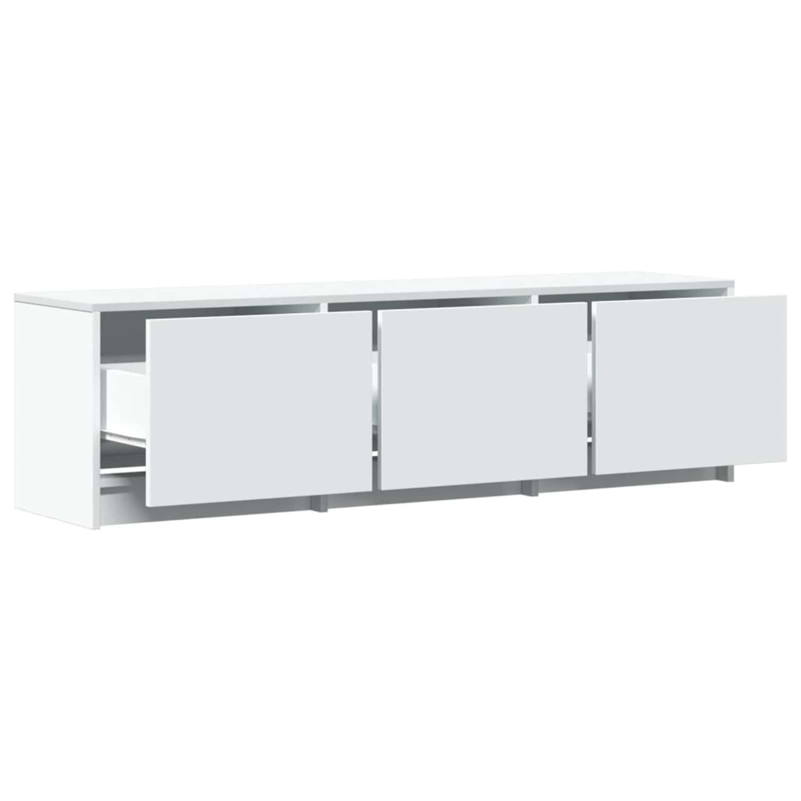 Mueble De Tv Con Led 140 X 34 X 40 Cm Madera De Ingeniería