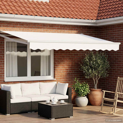 Toldo Retráctil Aluminio Y Tela Gris Antracita