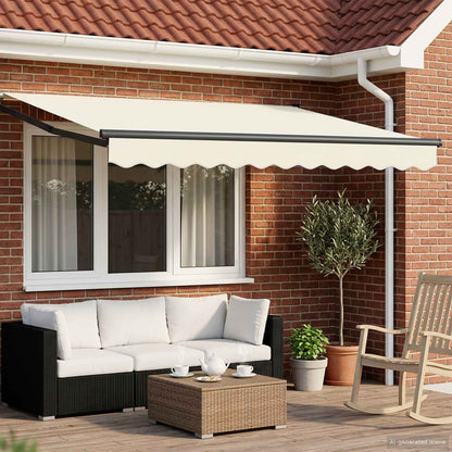 Toldo Retráctil Aluminio Y Tela Gris Antracita