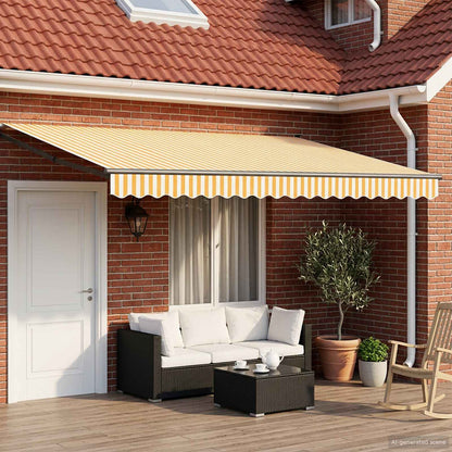 Toldo Retráctil Aluminio Y Tela Gris Antracita