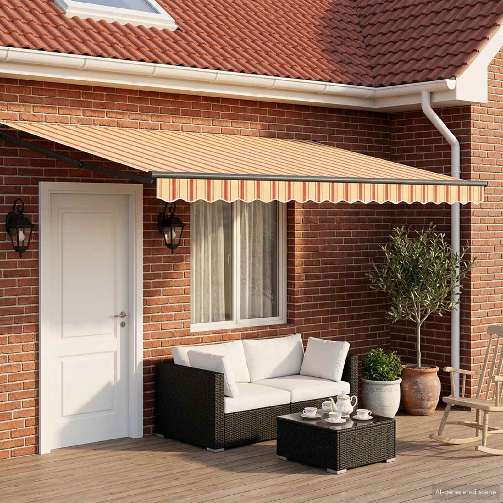 Toldo Retráctil Automático 400X300 Cm