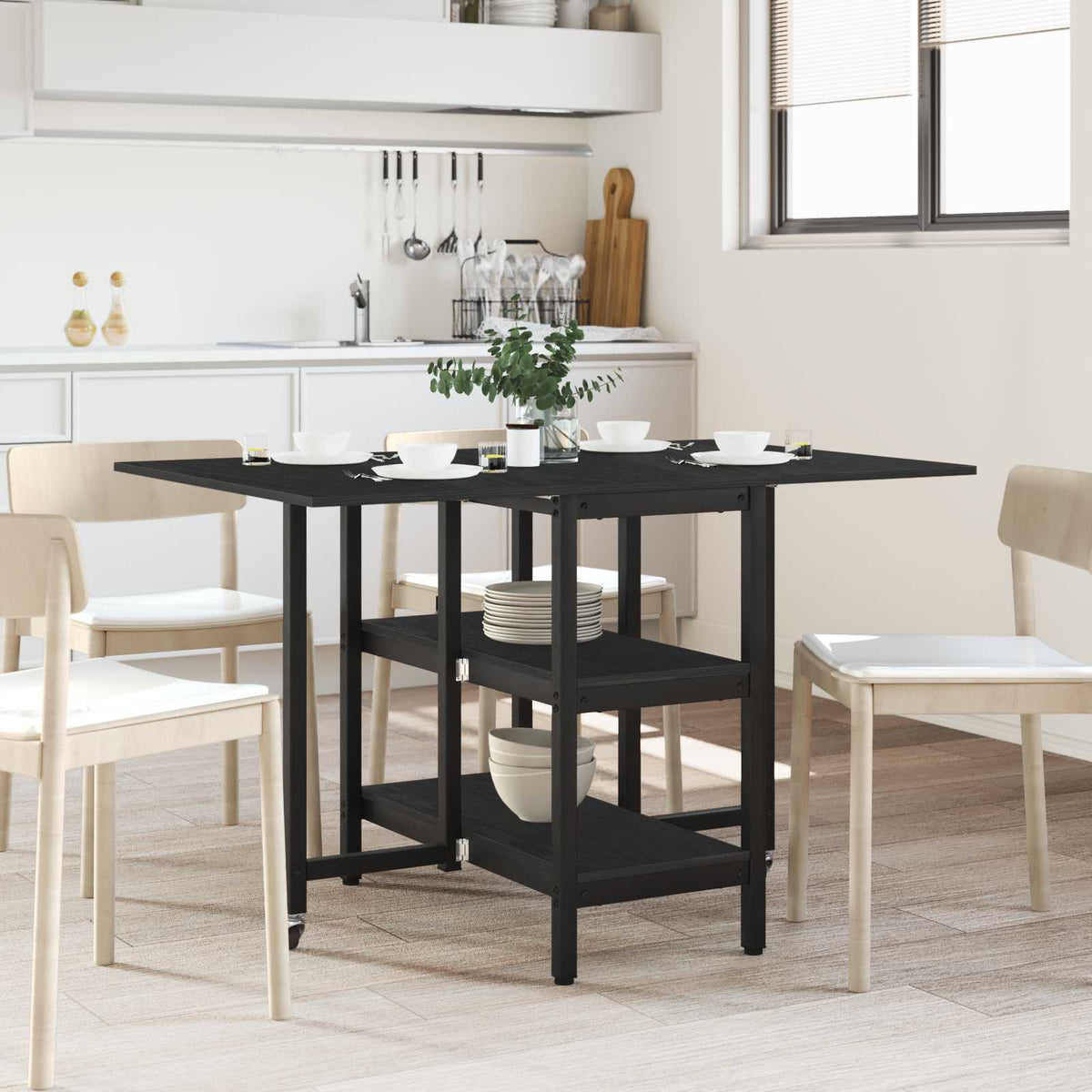 Mesa De Comedor 122 X 80 X 76,5 Cm Madera De Ingeniería