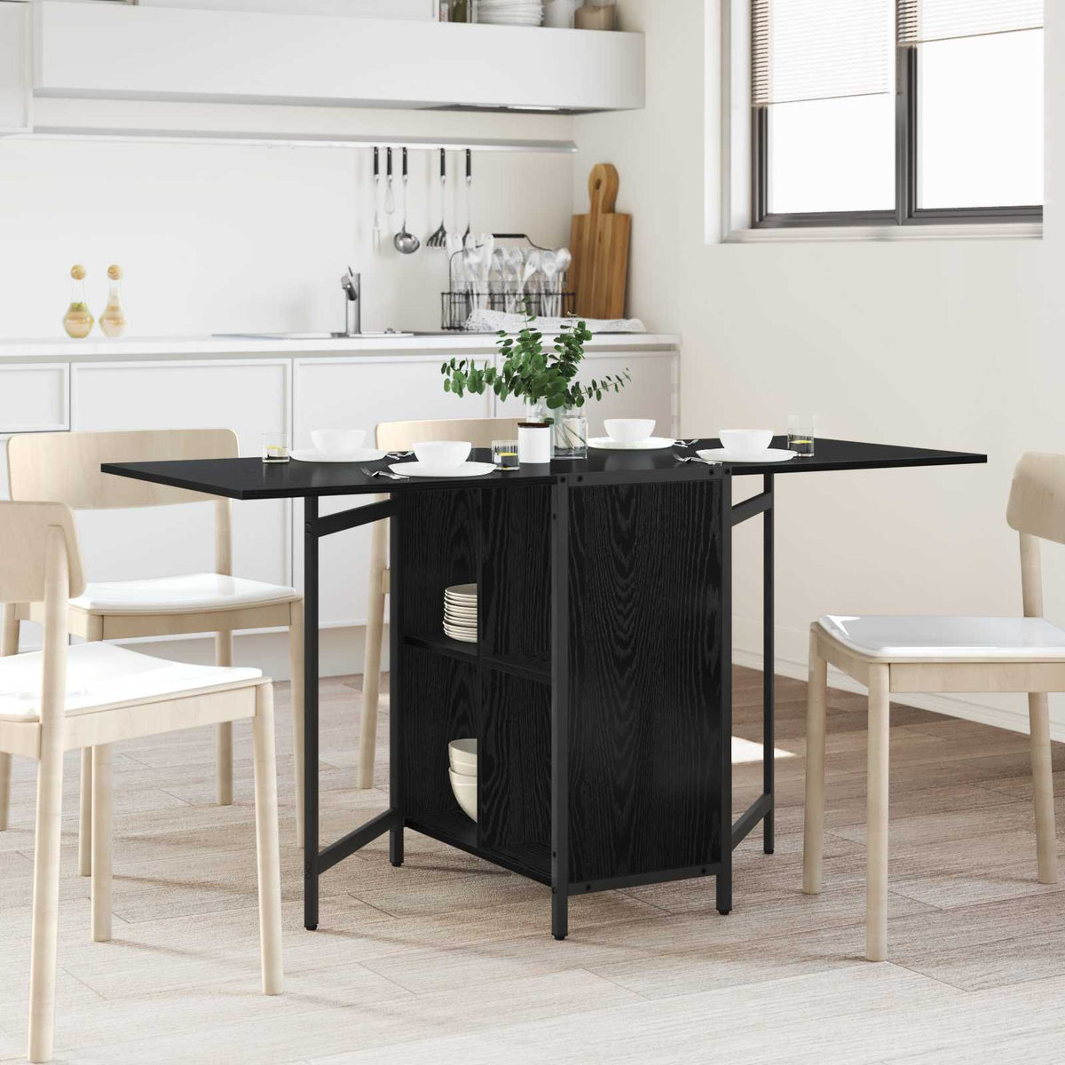 Mesa De Comedor 144 X 60 X 75 Cm Madera De Ingeniería