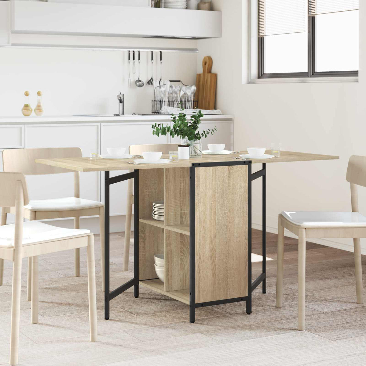 Mesa De Comedor 144 X 60 X 75 Cm Madera De Ingeniería