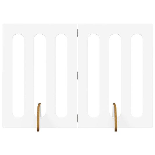 Valla Plegable Para Mascotas 2 Pcs 100,5 X 38 X 70 Cm