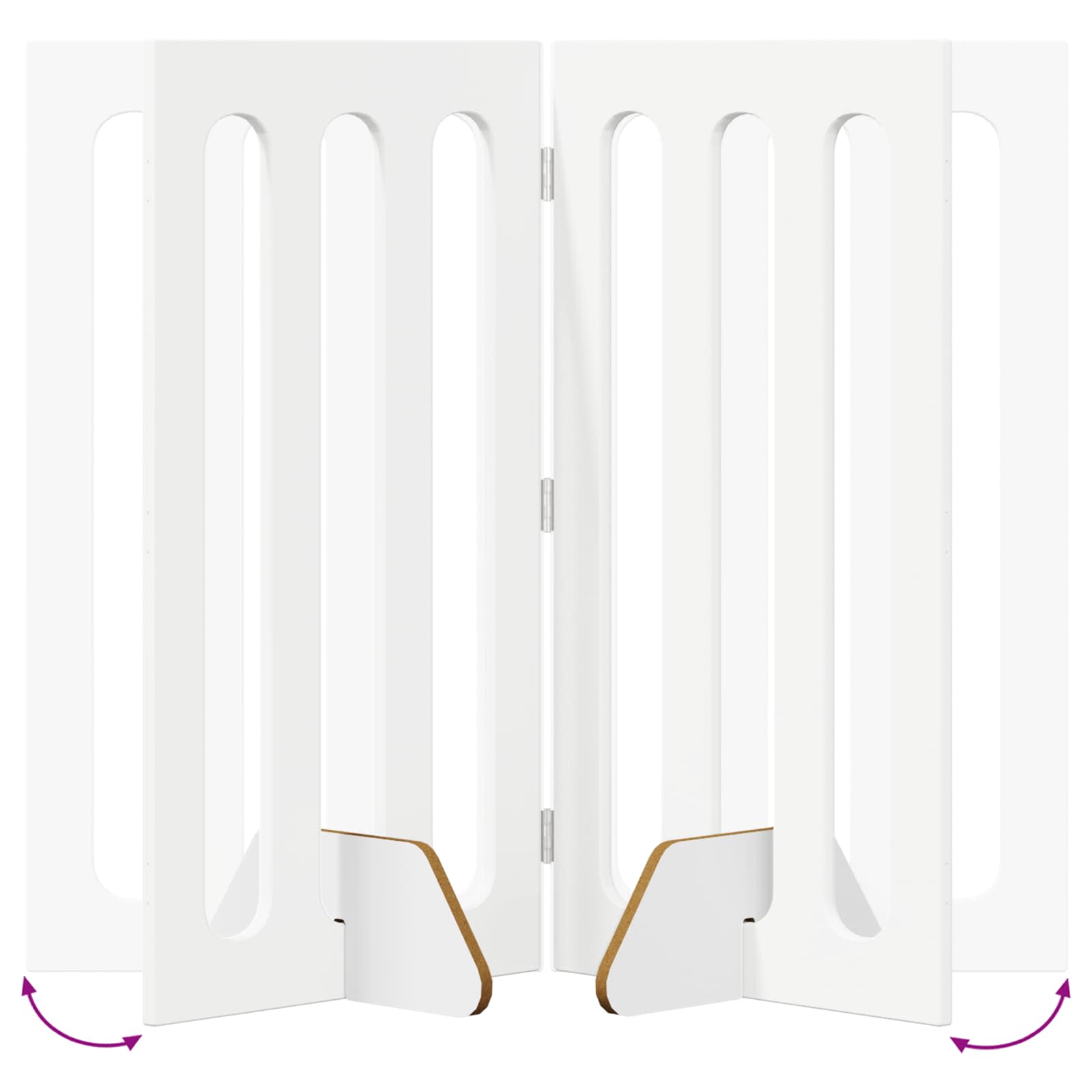 Valla Plegable Para Mascotas 2 Pcs 100,5 X 38 X 90 Cm