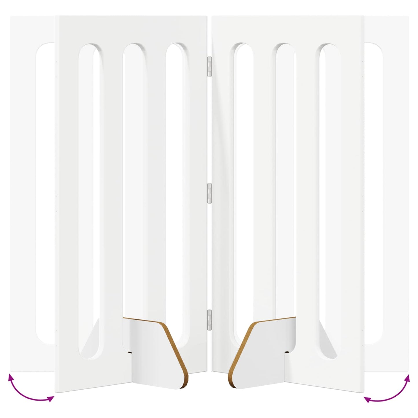 Valla Plegable Para Mascotas 4 Pcs 201 X 38 X 90 Cm