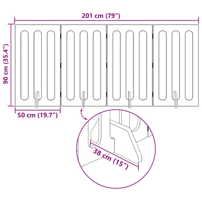 Valla Plegable Para Mascotas 4 Pcs