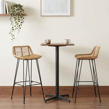 Silla De Bar 44 X 46 X 91 Cm Hierro Redondo De 10 Mm