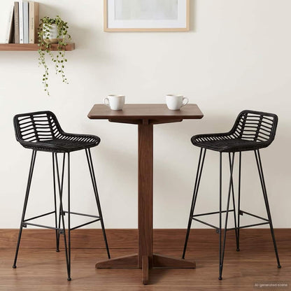Silla De Bar 44 X 46 X 91 Cm Hierro Redondo De 10 Mm