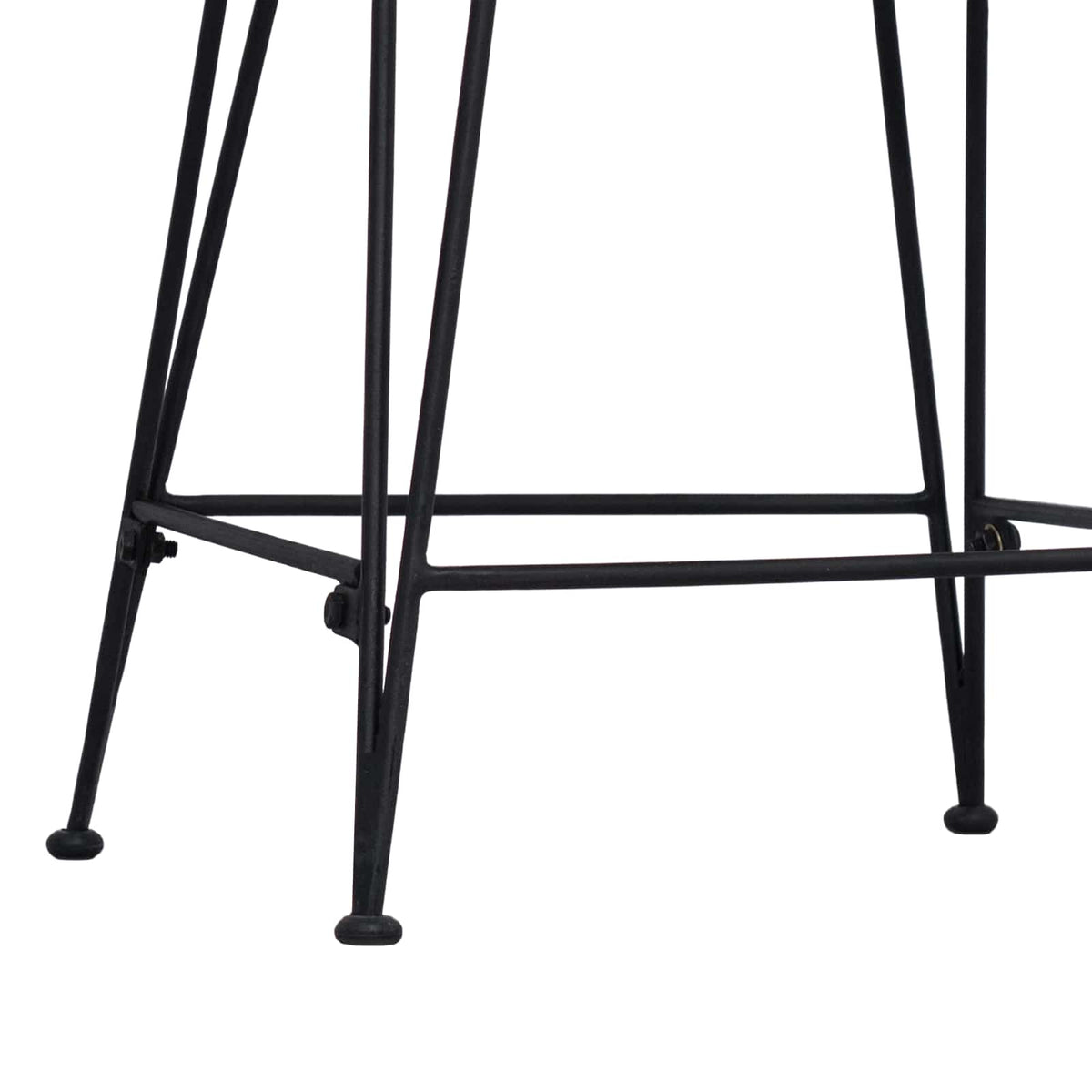 Taburete De Bar 2 Uds. 44 X 54 X 96 Cm Ratán Y Acero