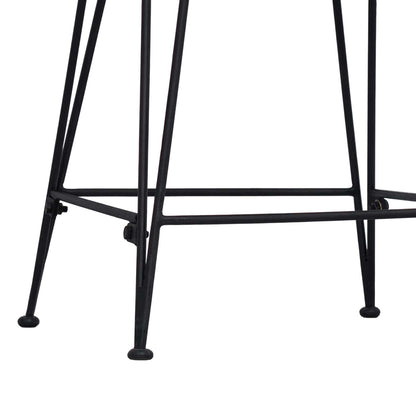 Taburete De Bar 2 Uds. 44 X 54 X 96 Cm Ratán Y Acero