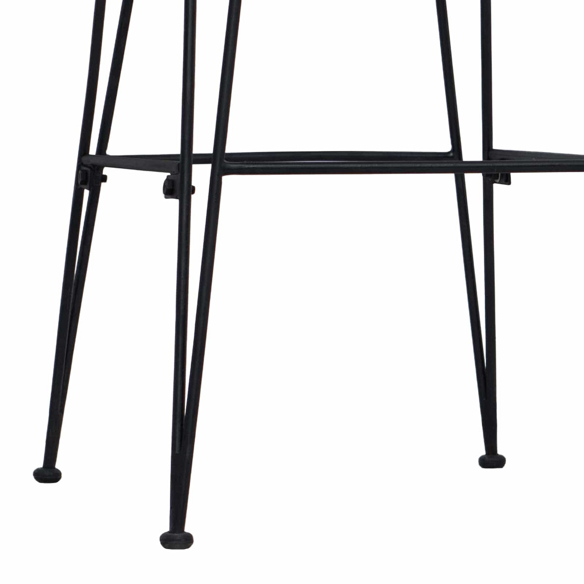 Taburete De Bar 2 Uds. 44 X 55 X 109 Cm Ratán Y Acero