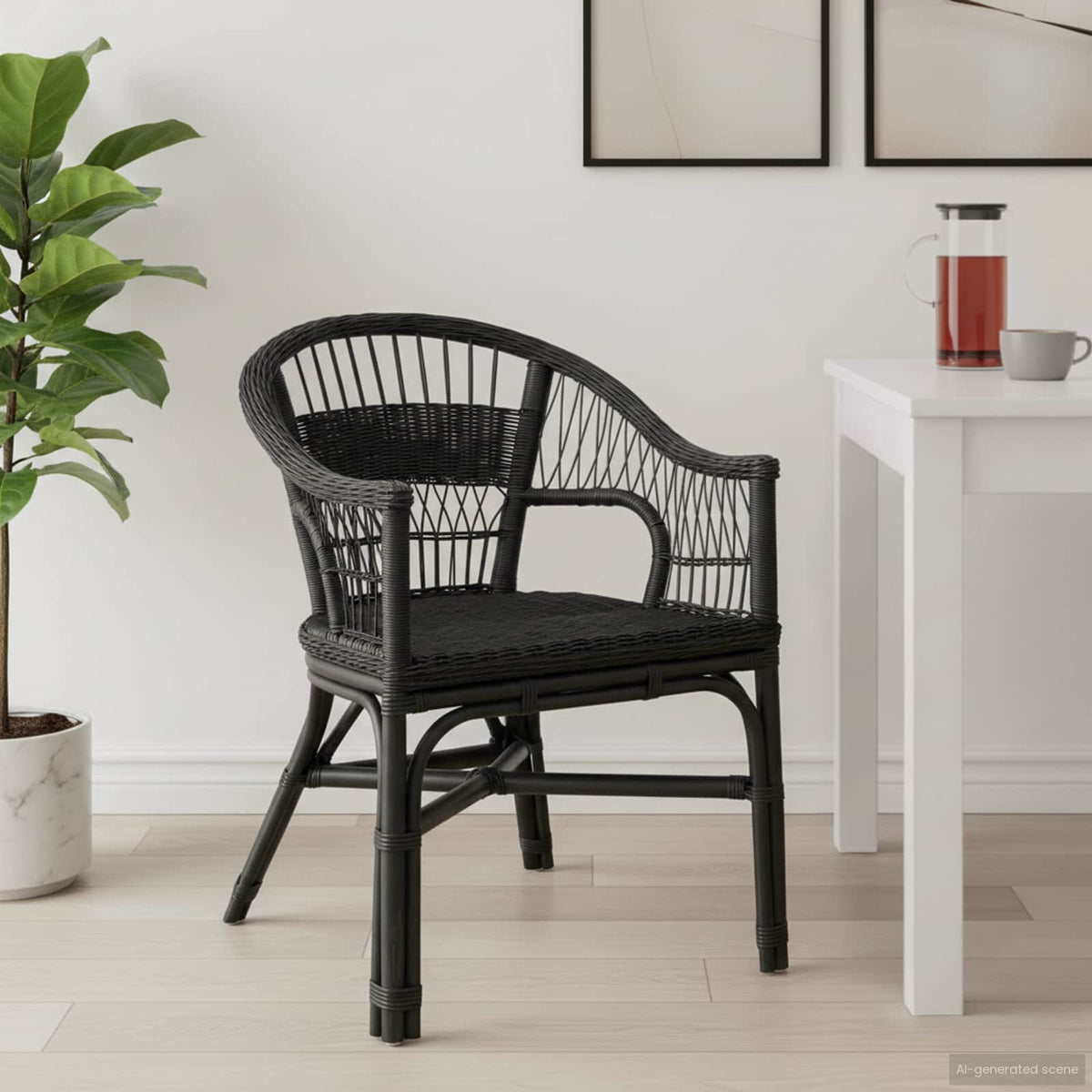 Silla Apilable Ratán 60 X 60 X 81 Cm