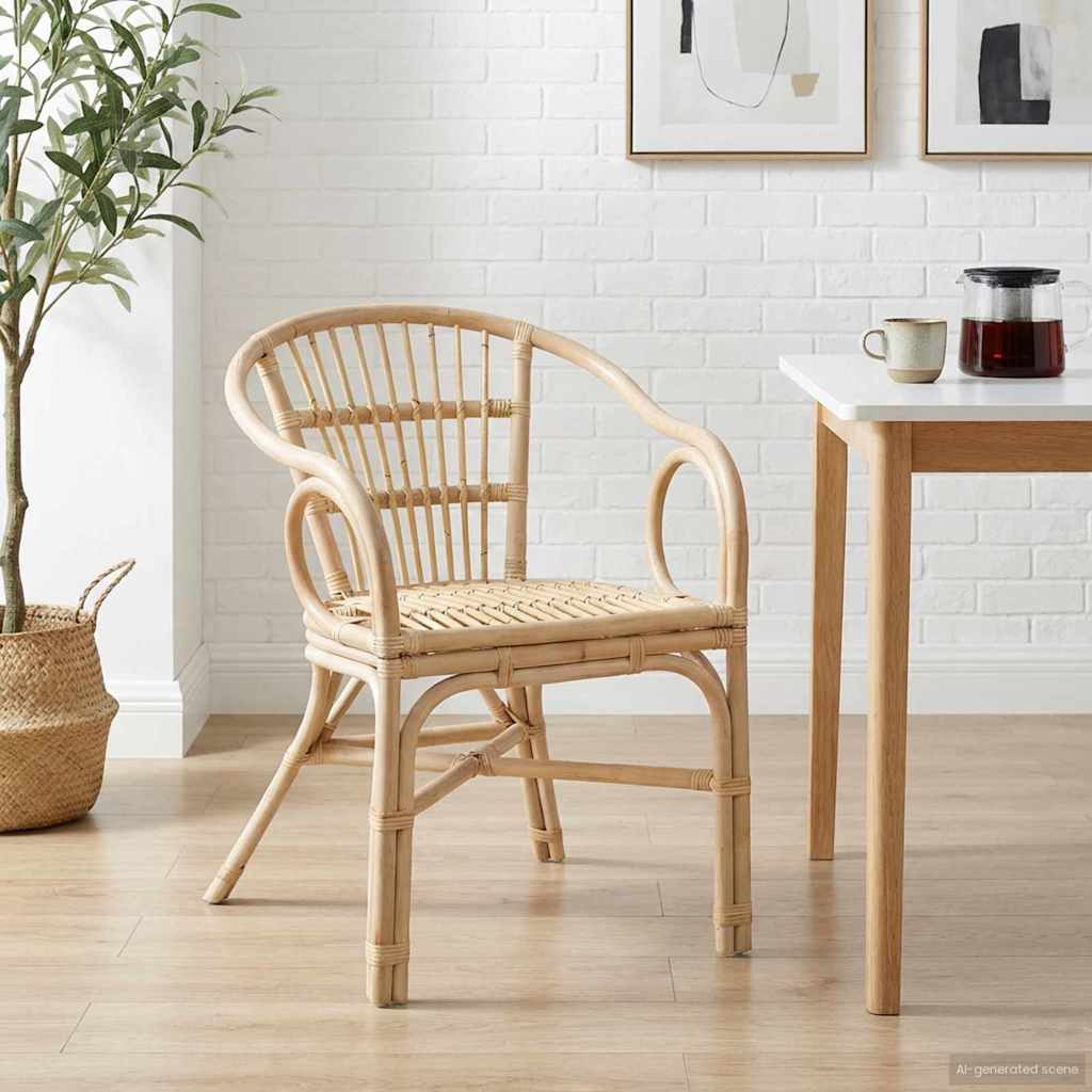 Silla Apilable 58 X 60 X 81 Cm Ratán